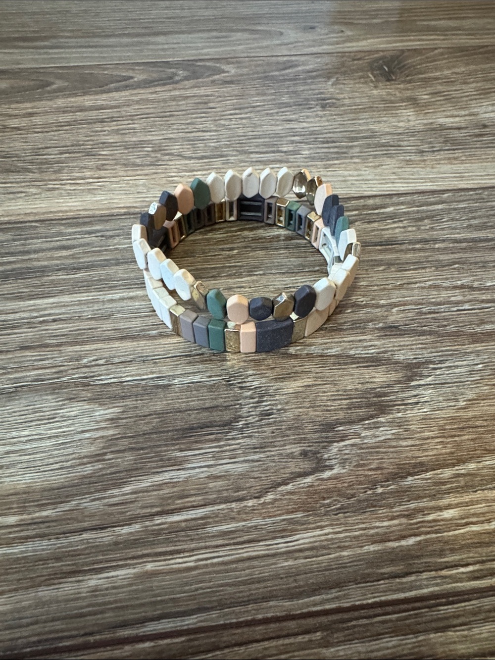 Multicolor Beaded Stretch Bracelet Stack - Women Jewelry